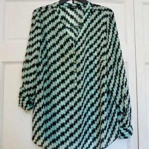 Women's a.n.a. Pullover Sheer Blouse